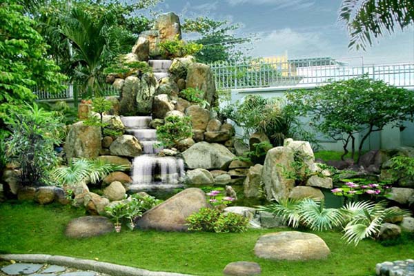 Mẫu hòn non bộ sân vườn đẹp