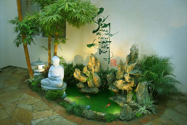Mẫu hòn non bộ trước nhà