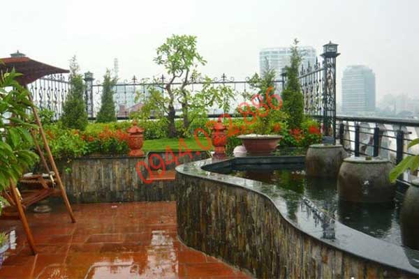 hồ cá trên sân thượng