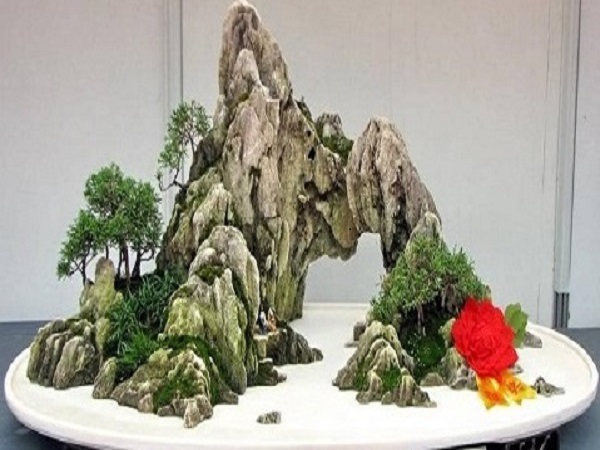 Thi công hòn non bộ mini