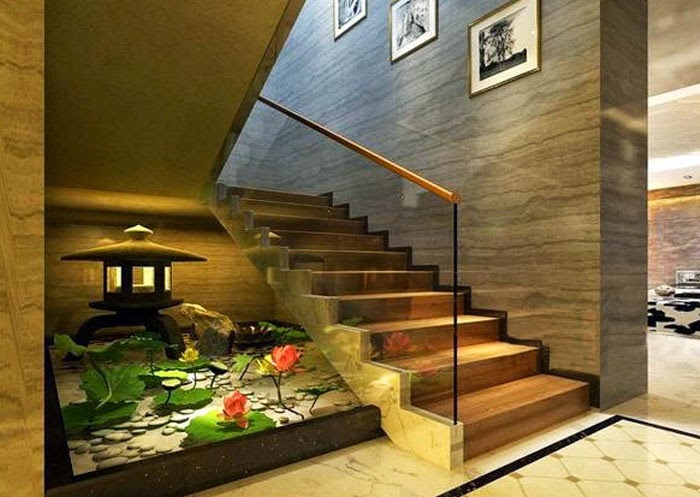 mẫu hồ cá koi trong nhà đẹp